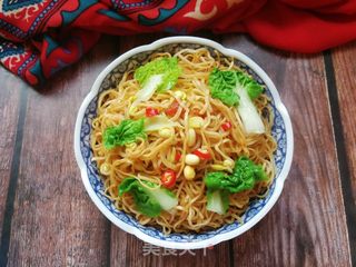 黄豆芽蒸卤面的做法步骤:19