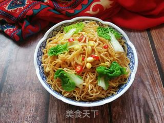 黄豆芽蒸卤面的做法步骤:20