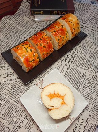 香葱肉松面包卷(汤种)的做法步骤:15