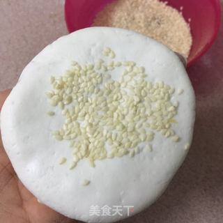 芝麻紫薯煎饼的做法步骤：8