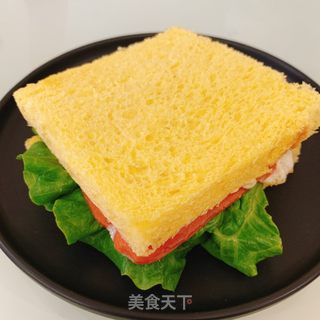 #简易火腿三明治的做法图解13