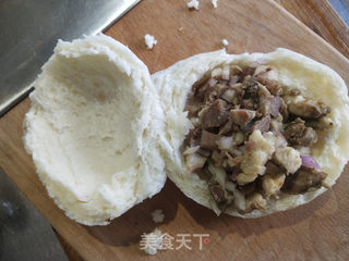 孜然羊肉夹馍的做法步骤:6