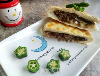 孜然羊肉夹馍的做法步骤：12