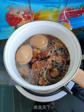 西蓝花卤肉汤面的做法步骤:8