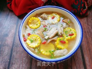 松茸玉米排骨汤的做法步骤:18