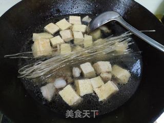 小白菜炖冻豆腐的做法步骤：5