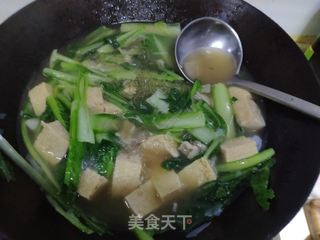 小白菜炖冻豆腐的做法步骤：8