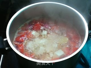洋葱虾仁豆腐汤的做法步骤:6