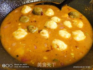 香辣咖喱鱼丸的做法步骤:13