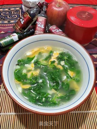 薄荷鸡蛋汤的做法步骤:8