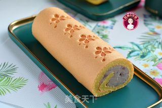 芋泥戚风蛋糕卷的做法步骤:22