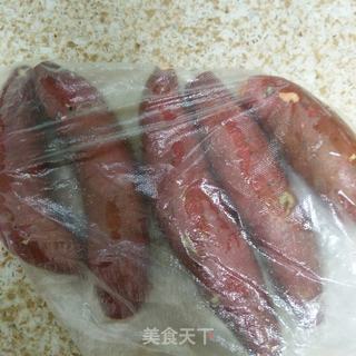 微波烤地瓜的做法步骤:2