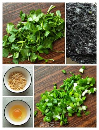 紫菜虾皮汤的做法步骤:2