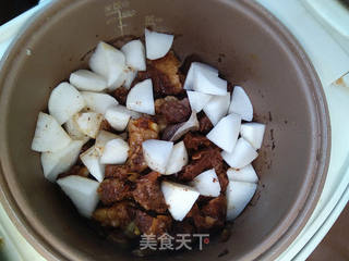 牛肉烧白萝卜的做法步骤:7