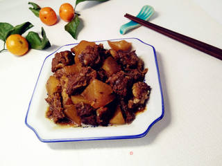 牛肉烧白萝卜的做法步骤:9