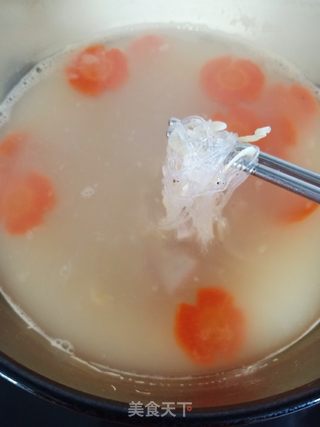 快手虾皮粉丝瘦肉汤的做法步骤:6