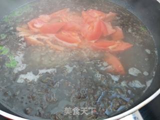 “ 快手汤 ”番茄紫菜蛋花汤的做法步骤:6