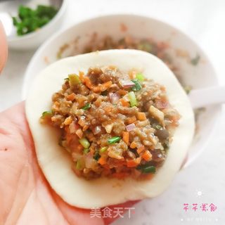 牛肉水煎包的做法步骤:15