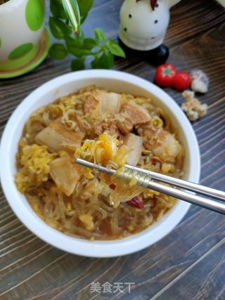 五花肉酸菜炖粉条的做法步骤:15