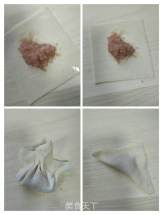 瑶柱猪肉馄饨的做法步骤:4