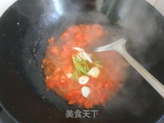 西红柿鸡蛋打卤面的做法步骤:9