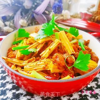 腐竹烧牛腩的做法步骤:17