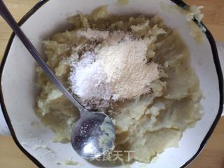 红薯糯米滋的做法步骤:5