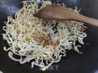 醋溜豆芽炒豆皮的做法步骤：6