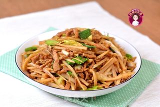 肉丝炒春笋的做法步骤:13