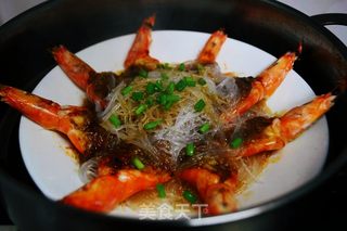 蒜蓉粉丝虾的做法步骤:9