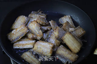 干煸带鱼的做法步骤:6