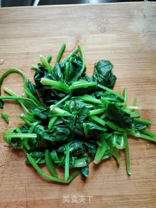 菠菜馒头的做法步骤:3