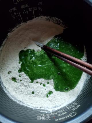菠菜馒头的做法步骤:6