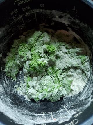 菠菜馒头的做法步骤:7