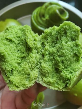 菠菜馒头的做法步骤:14