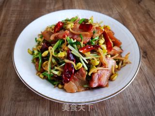黄豆芽炒蒜苗                的做法步骤：6