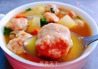 冬瓜胡萝卜肉丸汤的做法步骤：13