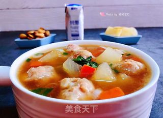 冬瓜胡萝卜肉丸汤的做法步骤：14