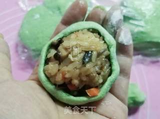 糯米炒饭青团的做法步骤:18