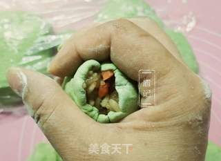 糯米炒饭青团的做法步骤:19