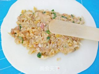 酸菜猪肉馅盒子!的做法步骤:6
