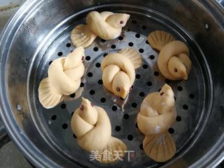 红薯小鸟馒头的做法步骤:8
