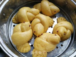 红薯小鸟馒头的做法步骤:9