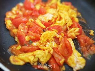 番茄炒蛋的做法步骤:14