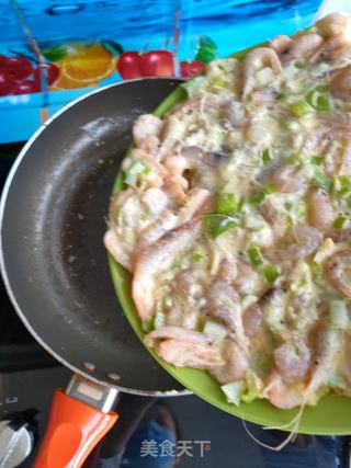 香煎虾饼的做法步骤:8