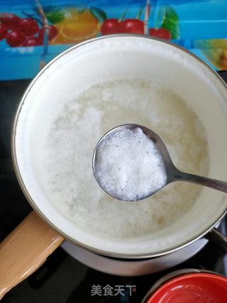 山药蛋花汤的做法步骤:7