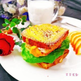 三明治的做法步骤:15