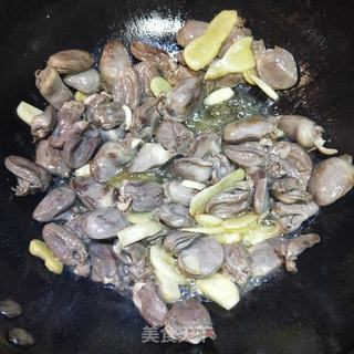 酱爆鸭心的做法步骤:8
