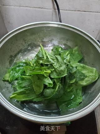 菠菜面的做法步骤:3
