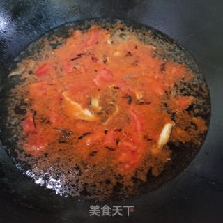 西红柿疙瘩汤的做法步骤:7